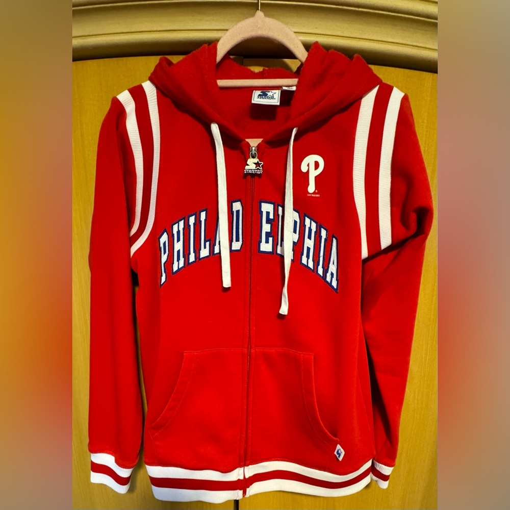 Phillies zip up hoodie. Worn once and washed once.